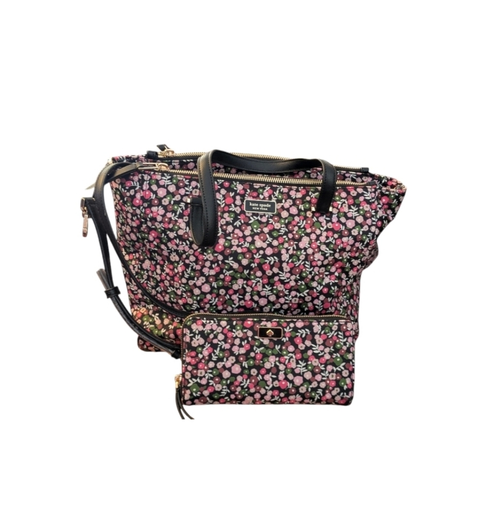 NWT KATE SPADE ♠️ 2pc set Dawn Park Ave Floral Medium Satchel bag & Large wallet